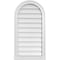Ekena Millwork Round Top Surface Mount PVC Gable Vent w/ 2"W x 2"P Brickmould Sill Frame, 18"W x 34"H GVPRT18X3403SN - alternate 1